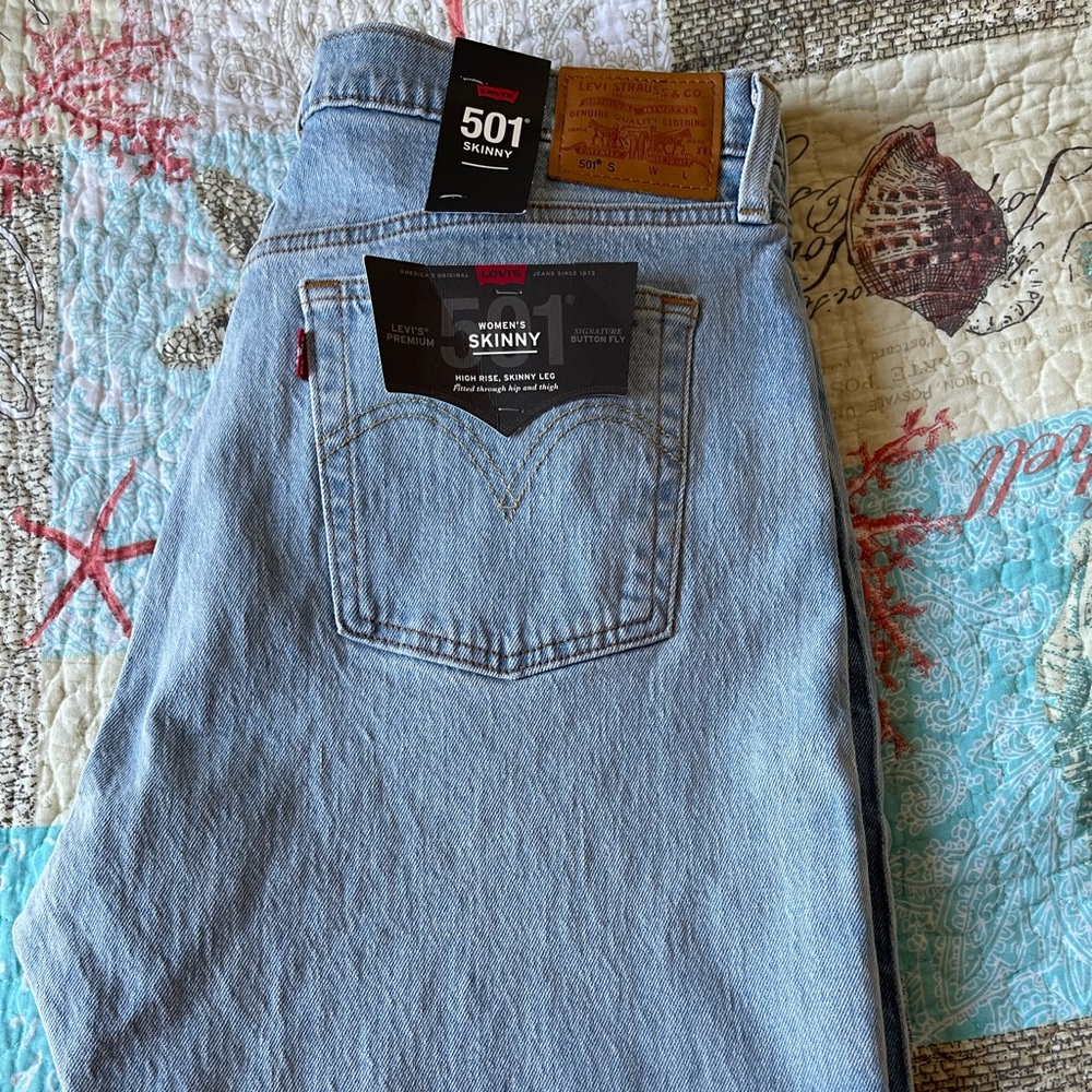 Levi’s 501 Skinny Button Fly 33x28 (14)